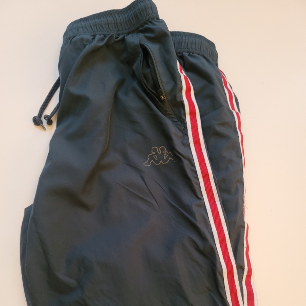 Kappa blue, white and red track sweatpants, large, excellent condition